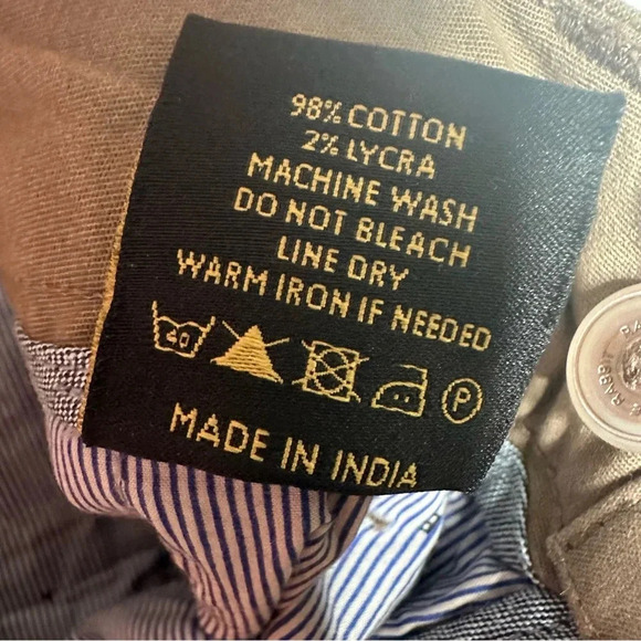 RARE RABBIT Men’s Daron 2 Cotton Stretch Trousers Pants in Tan Size 34 - Picture 13 of 13